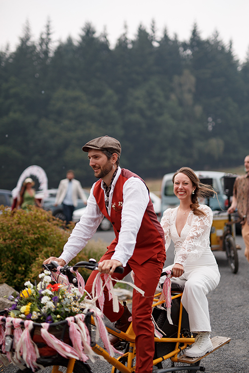 Mariage Alban et Juliette (sur vélo)